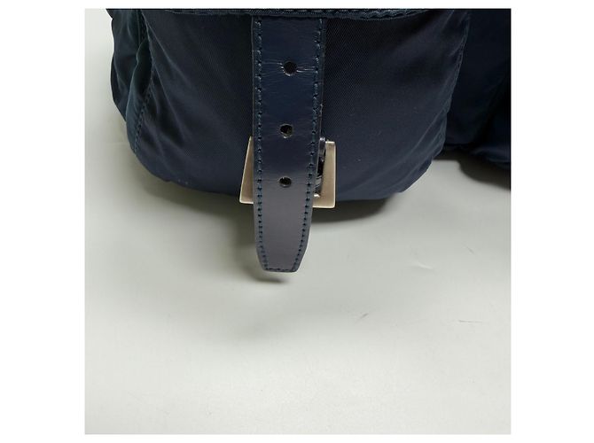 Prada Zaino in nylon Medium Navy Unisex Blu - vista 20