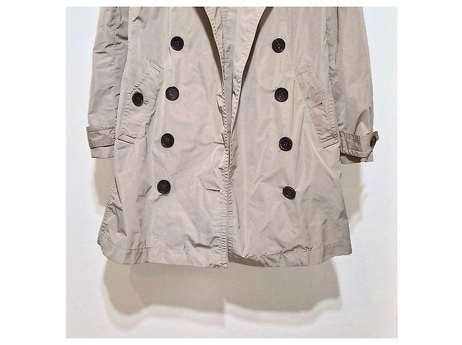 Trench Coat Burberry com capuz bege Marrom - vista 5