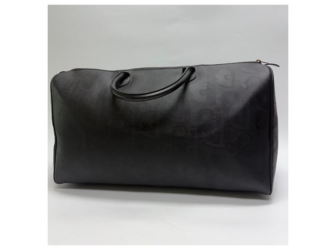 Dior Borsa Boston Trotter Nera Borsa da Viaggio Unisex Nero - vista 10