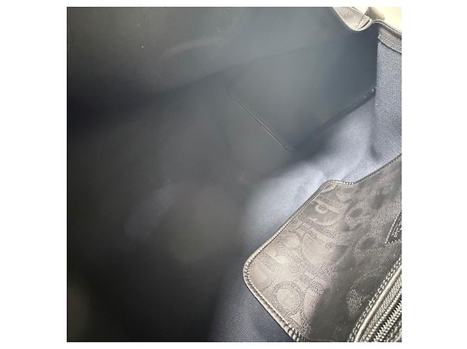 Dior Borsa Boston Trotter Nera Borsa da Viaggio Unisex Nero - vista 19