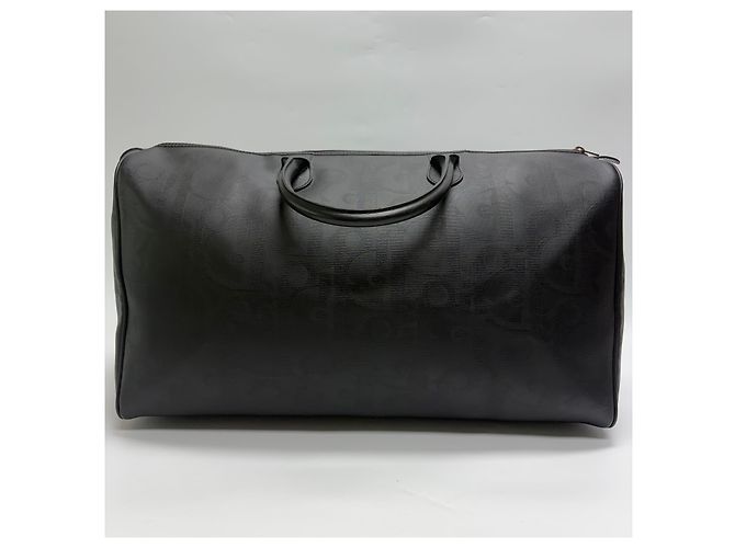 Dior Borsa Boston Trotter Nera Borsa da Viaggio Unisex Nero - vista 9