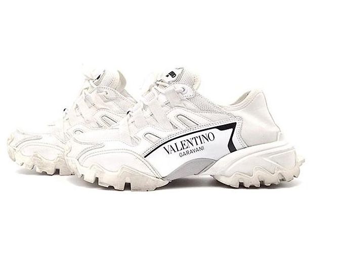 Sneakers Climber Valentino in pelle bianca Bianco - vista 3