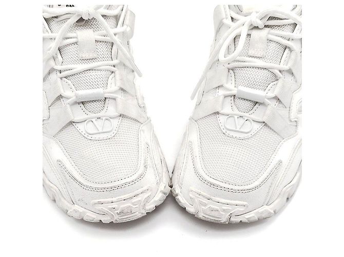 Sneakers Climber Valentino in pelle bianca Bianco - vista 4