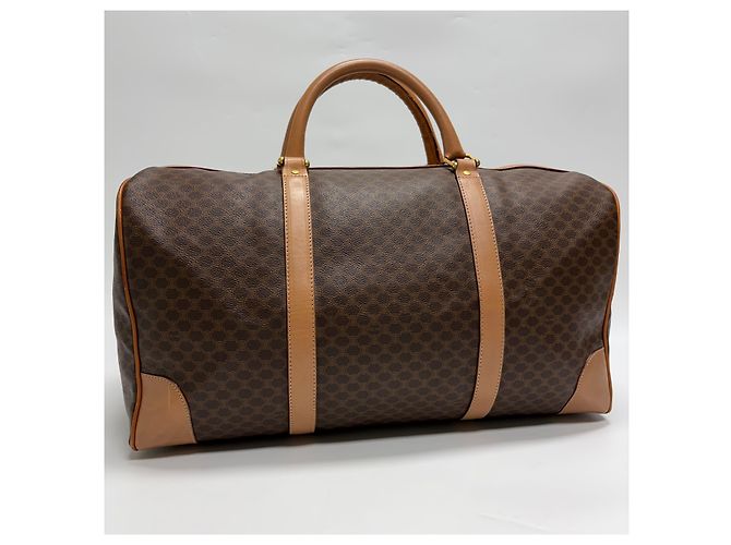 Céline Borsa Boston Macadam Borsa da viaggio unisex Marrone - vista 11