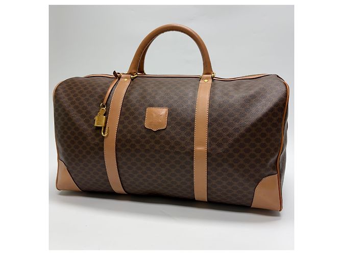 Céline Borsa Boston Macadam Borsa da viaggio unisex Marrone - vista 4