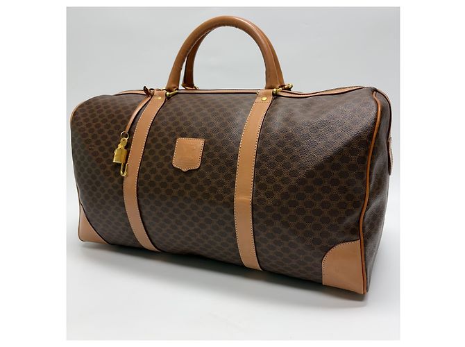 Céline Borsa Boston Macadam Borsa da viaggio unisex Marrone - vista 6