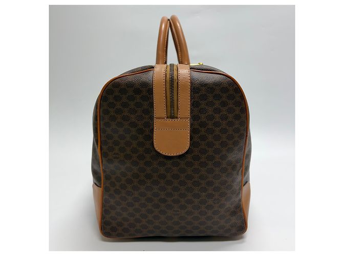 Céline Borsa Boston Macadam Borsa da viaggio unisex Marrone - vista 7