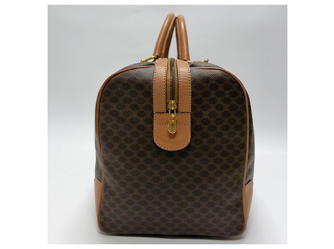Céline Borsa Boston Macadam Borsa da viaggio unisex Marrone - vista 8
