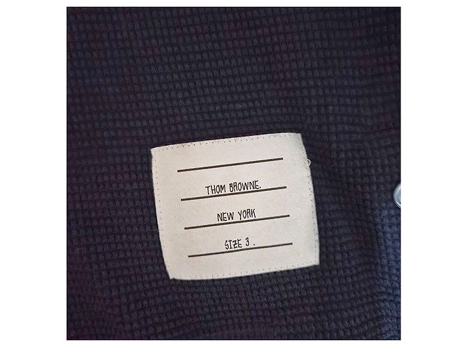 Thom Browne Rollkragenpullover in Waffelstrick Blau - Ansicht 6