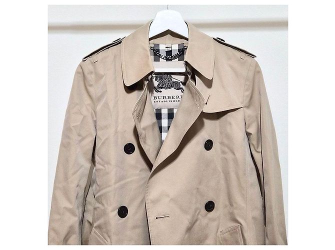 Burberry Gabardina corta Kensington Castaño - vista 4