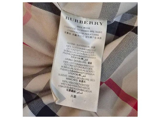 Burberry Gabardina corta Kensington Castaño - vista 7