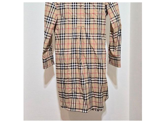 Burberry Abito camicia a quadri vintage Marrone - vista 5
