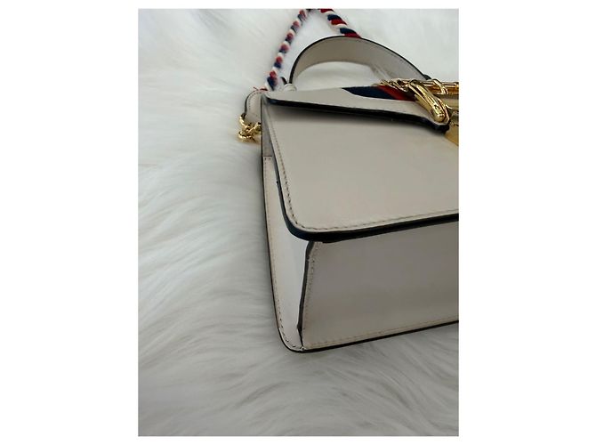 Gucci Borsa a tracolla Sylvie Mini White Bianco - vista 11
