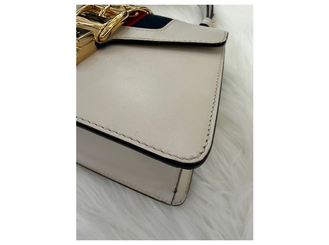 Gucci Borsa a tracolla Sylvie Mini White Bianco - vista 12