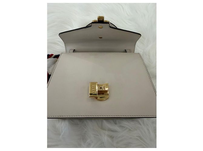 Gucci Borsa a tracolla Sylvie Mini White Bianco - vista 13