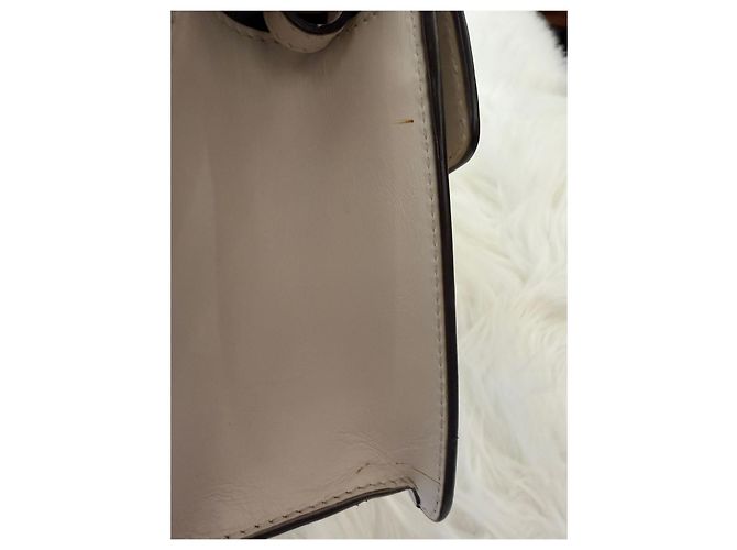 Gucci Borsa a tracolla Sylvie Mini White Bianco - vista 14