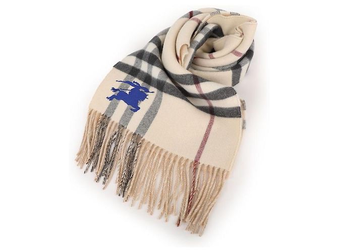 Burberry Bufanda de cachemira reversible Night Check Castaño - vista 4