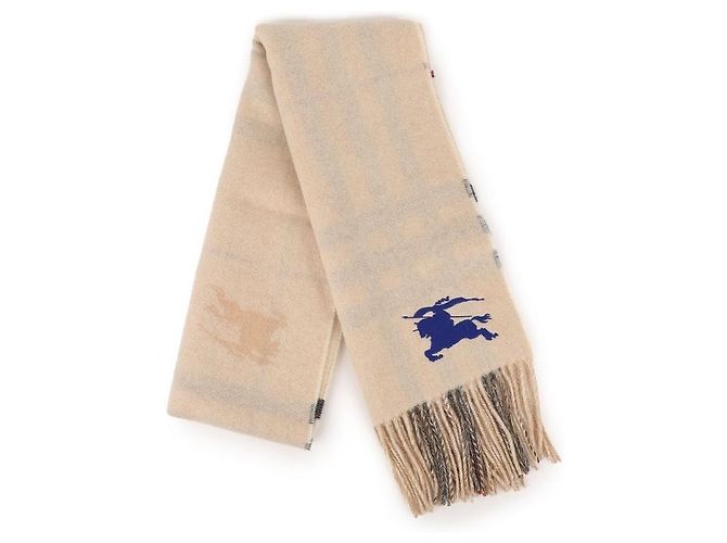 Burberry Bufanda de cachemira reversible Night Check Castaño - vista 5