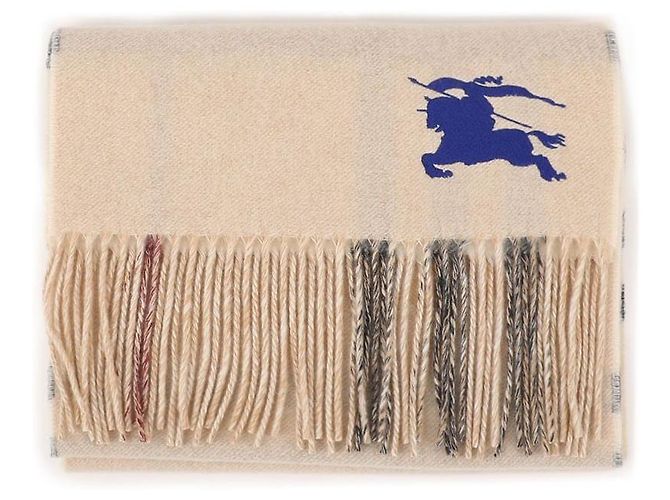 Burberry Bufanda de cachemira reversible Night Check Castaño - vista 6