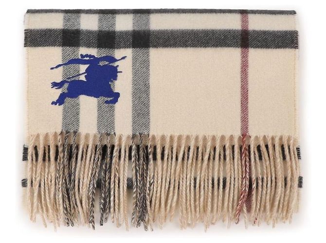 Burberry Bufanda de cachemira reversible Night Check Castaño - vista 7