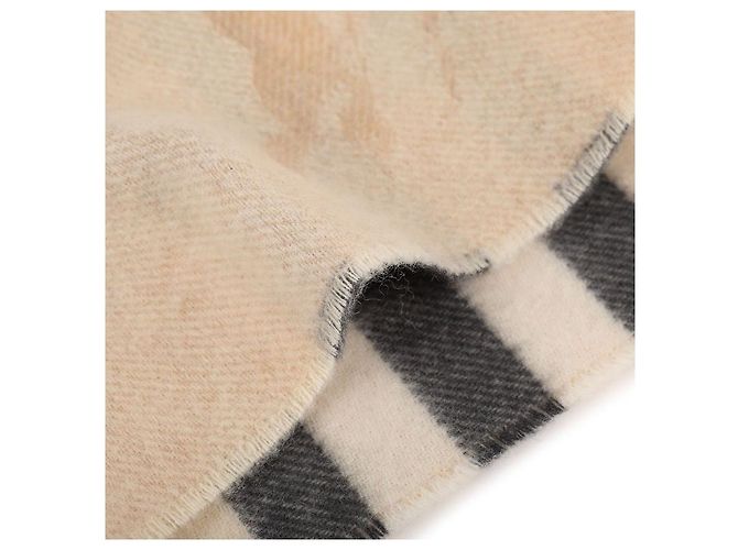Burberry Bufanda de cachemira reversible Night Check Castaño - vista 9