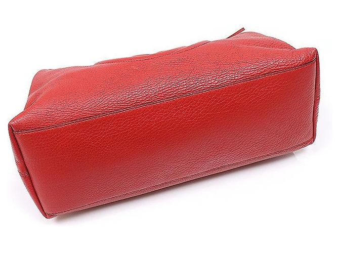 Gucci Borsa a tracolla Soho Tassel in pelle rossa e dorata Rosso - vista 4