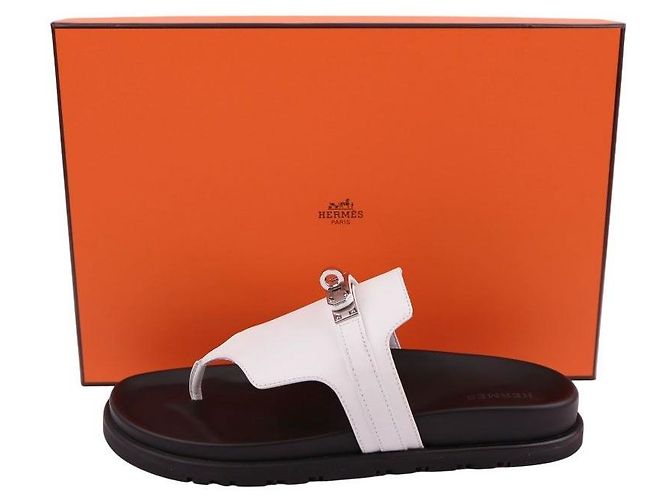 Hermès Sandalen Weiß - Ansicht 12
