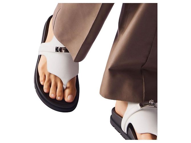 Hermès Sandalen Weiß - Ansicht 6