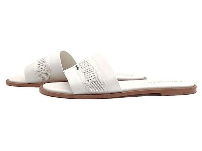 Miu Miu Pantofole Dway in vitello Bianco - vista 3