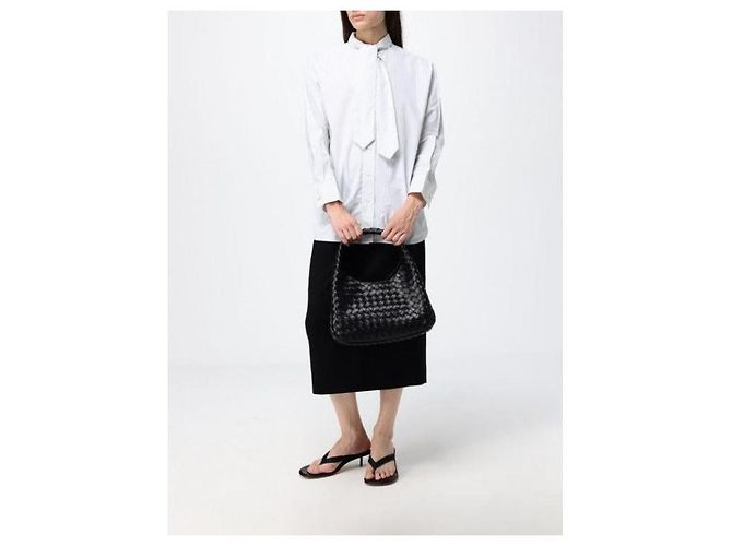 Bottega Veneta Campana Medium Tasche Schwarz - Ansicht 5