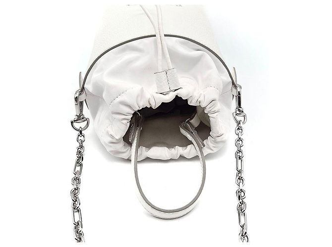 Maison Martin Margiela Borsa a secchiello Maison Margiela 5AC bianca in nylon Bianco - vista 6