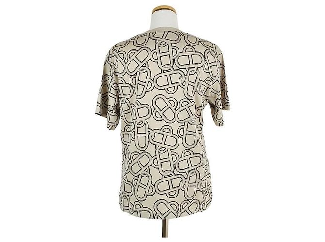 Hermès Camiseta Maxi de punto de algodón estampado para mujer Castaño - vista 6