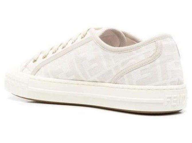 Fendi Sneakers basse in tessuto Bianco - vista 6