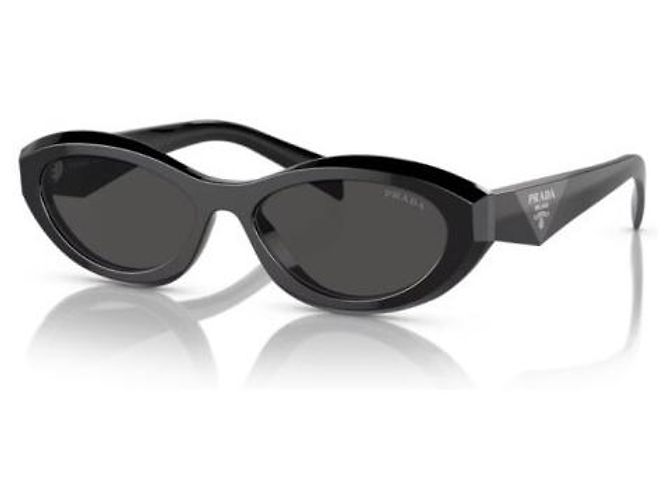 Prada Gafas de sol Oval Symbol Negro - vista 2