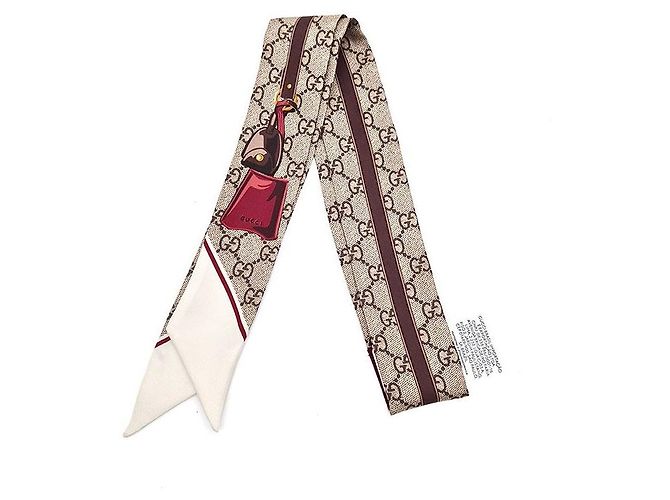 Foulard in seta Gucci Valigeria Multicolore - vista 2