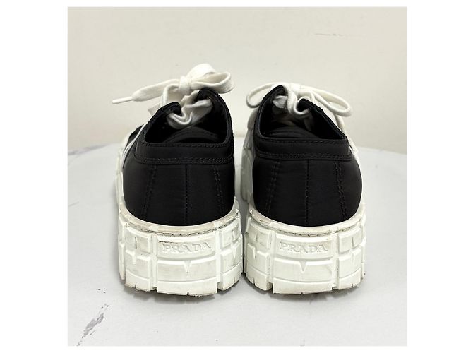 Prada Sneakers in Gabardine Re-Nylon Nero - vista 4