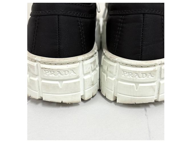 Prada Sneakers in Gabardine Re-Nylon Nero - vista 6