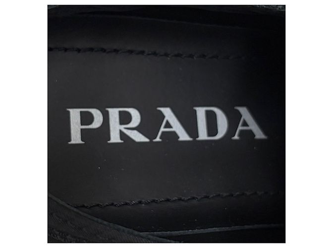 Prada Sneakers in Gabardine Re-Nylon Nero - vista 8
