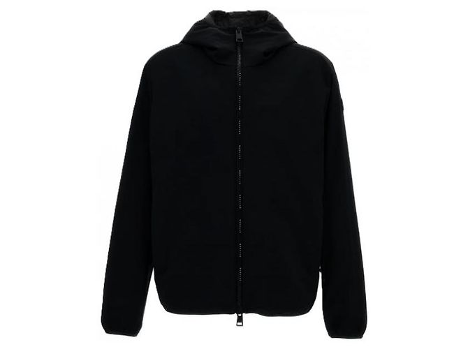 Moncler Altair Hooded Short Down Jacket Black - view 3
