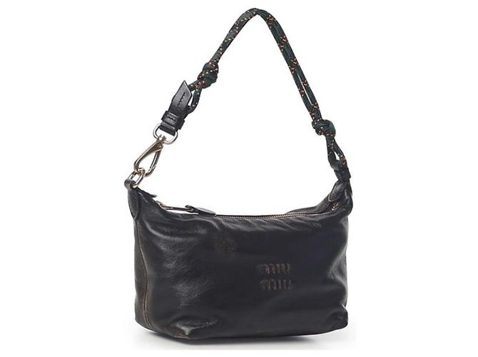 Miu Miu Lederbeutel Braun - Ansicht 4