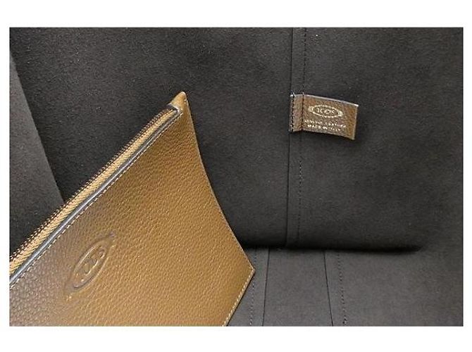 Tod's Borsa Shopper Timeless in pelle Small Marrone - vista 10