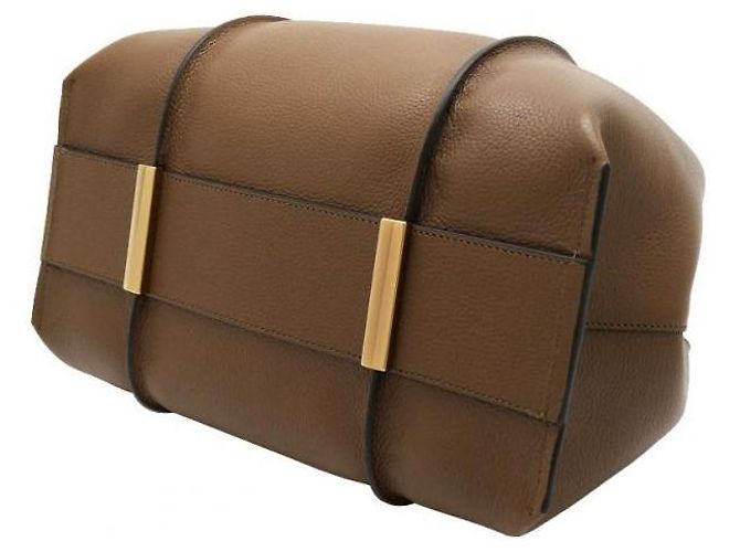 Tod's Borsa Shopper Timeless in pelle Small Marrone - vista 7