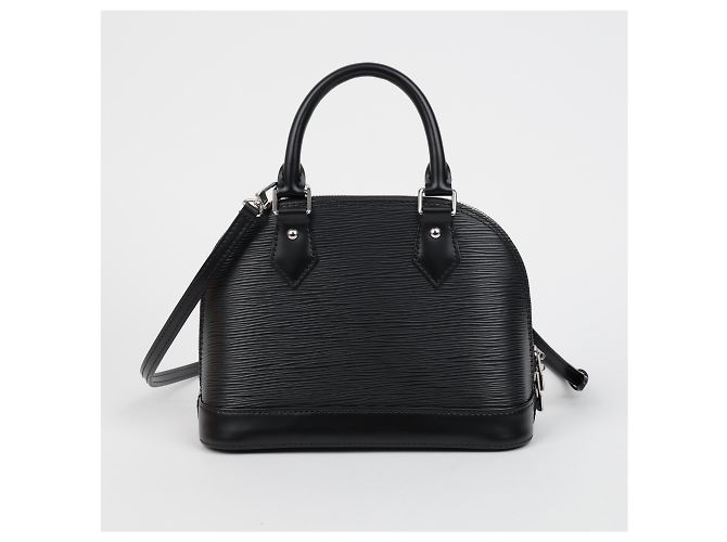 Louis Vuitton Borsa a mano e a tracolla Alma BB in pelle Epi Nero - vista 4
