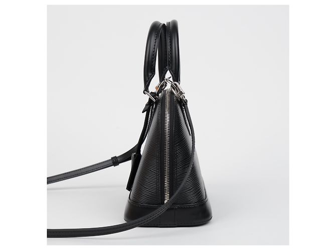 Louis Vuitton Borsa a mano e a tracolla Alma BB in pelle Epi Nero - vista 5