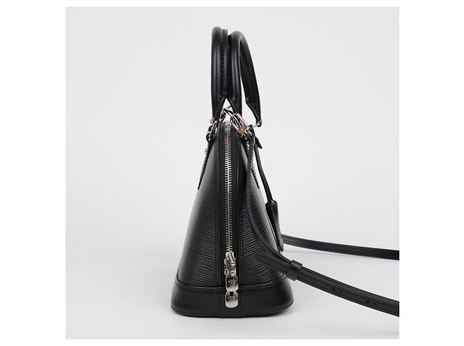 Louis Vuitton Borsa a mano e a tracolla Alma BB in pelle Epi Nero - vista 6