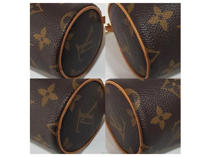 Louis Vuitton Monogram Mini Papillon Marrone - vista 7