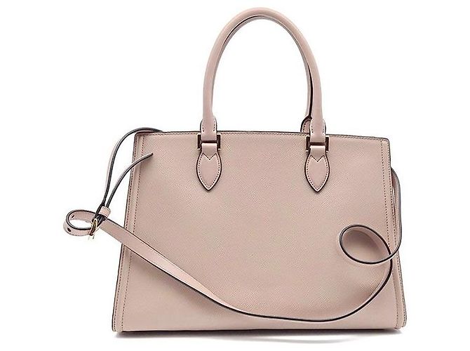 Prada Borsa a tracolla tote media in Saffiano Marrone - vista 3