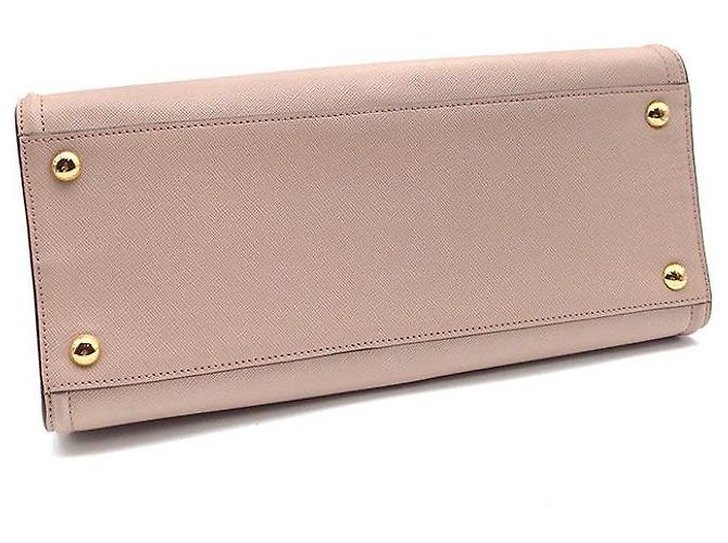 Prada Borsa a tracolla tote media in Saffiano Marrone - vista 7