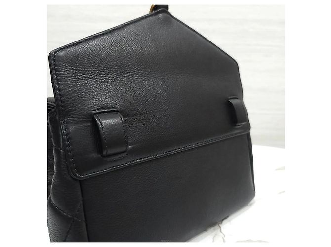 Chanel Borsa cintura a catena in vitello nero e oro - vista 7