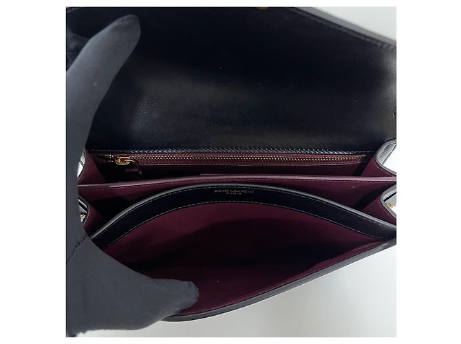 Saint Laurent Cassandra Chain Shoulder Bag Black - view 11